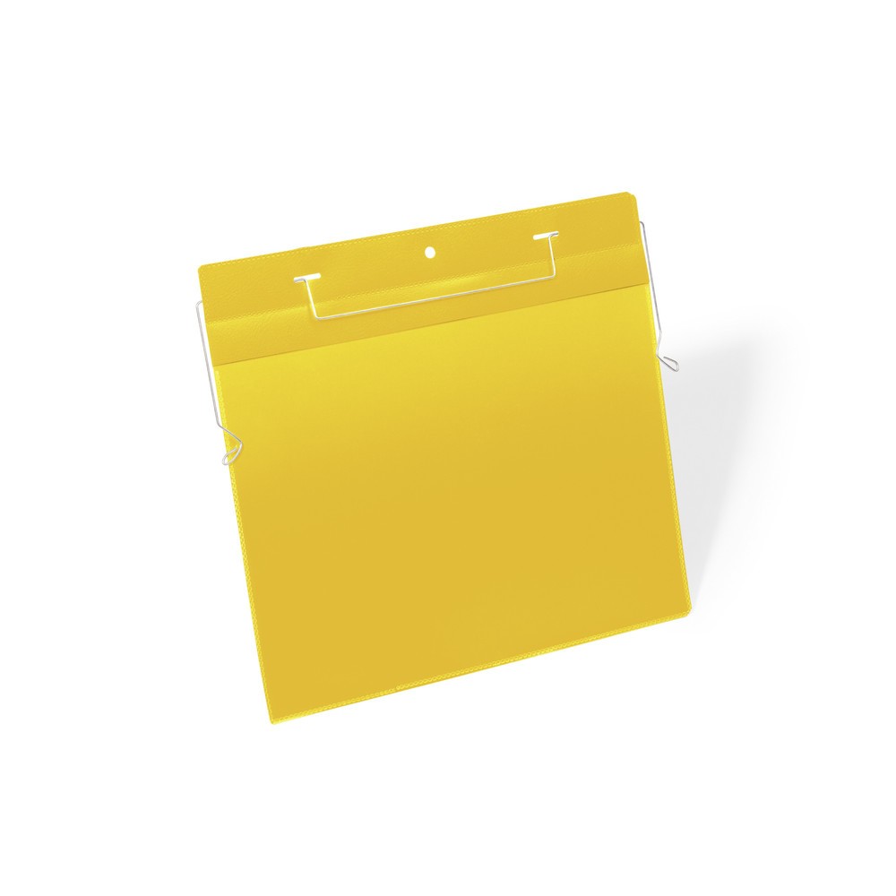 Produktabbildung: DURABLE Drahtbügeltasche A4 quer, gelb