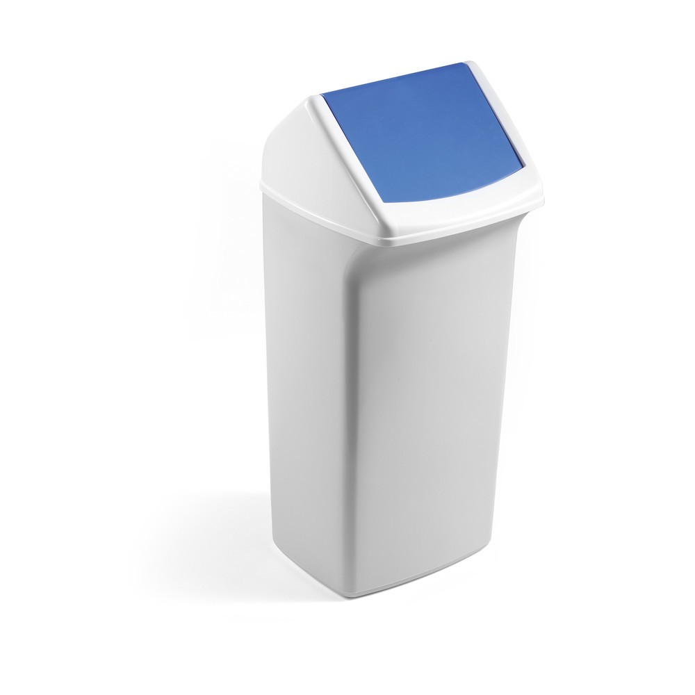 Produktabbildung: DURABLE Durable Abfallbehälter SQUARE 40l Weiß/Blau