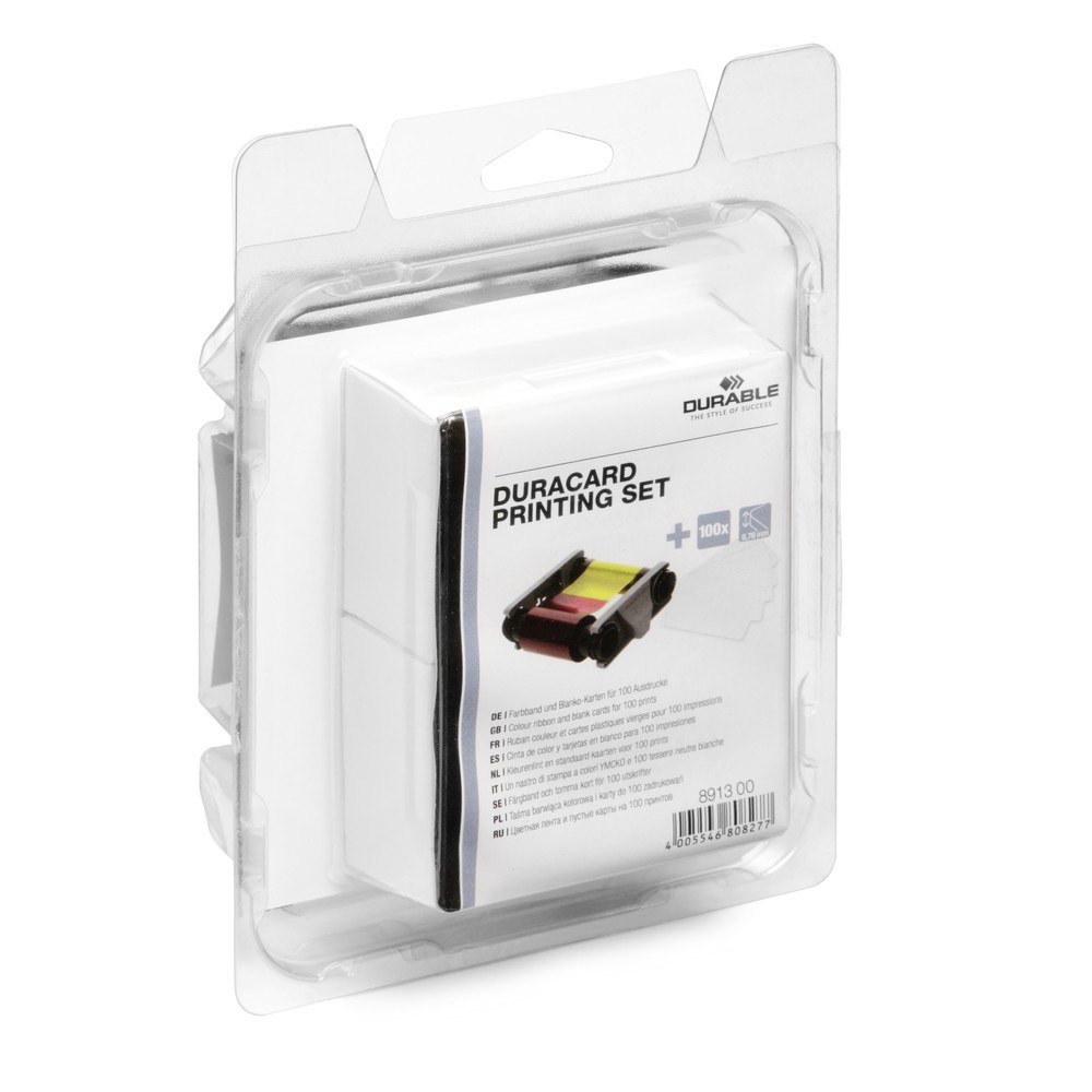Produktabbildung: DURABLE DURACARD Printing set (Farbband+Karten)