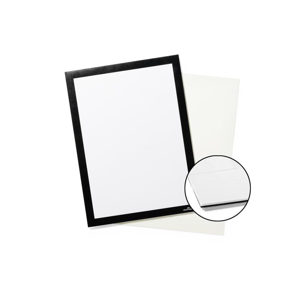 DURABLE Info-Rahmen DURAFRAME® GRIP A4, mit Klettstreifen und Magnetverschluss, schwarz Produktabbildung: DURABLE Info-Rahmen DURAFRAME® GRIP A4, mit Klettstreifen und Magnetverschluss, schwarz
