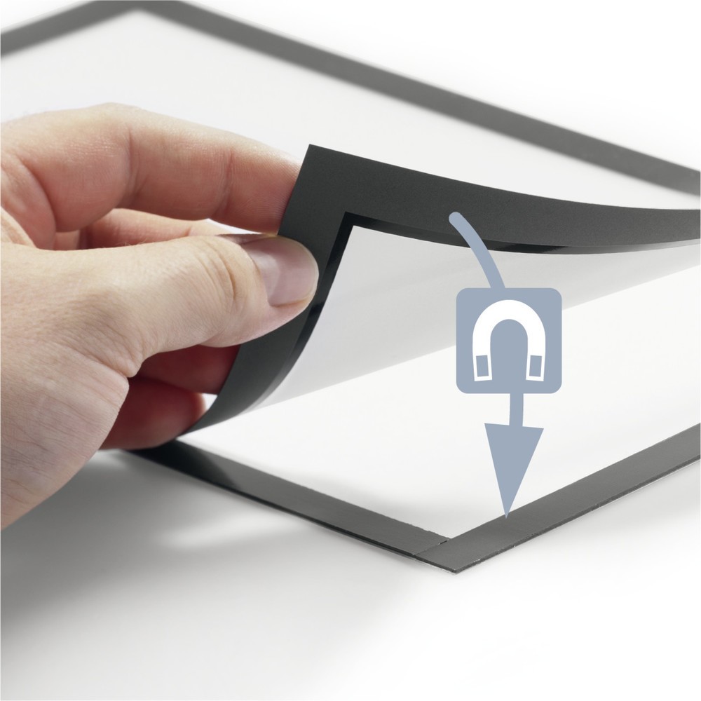 Produktabbildung Nr. 2: DURABLE Info-Rahmen DURAFRAME® NOTE A4, mit Magnetverschluss und Stifthalter, silber