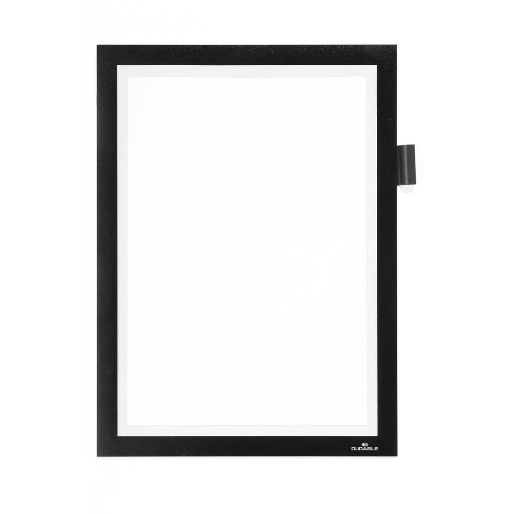 Produktabbildung: DURABLE Info-Rahmen DURAFRAME® NOTE A4, mit Magnetverschluss und Stifthalter, schwarz