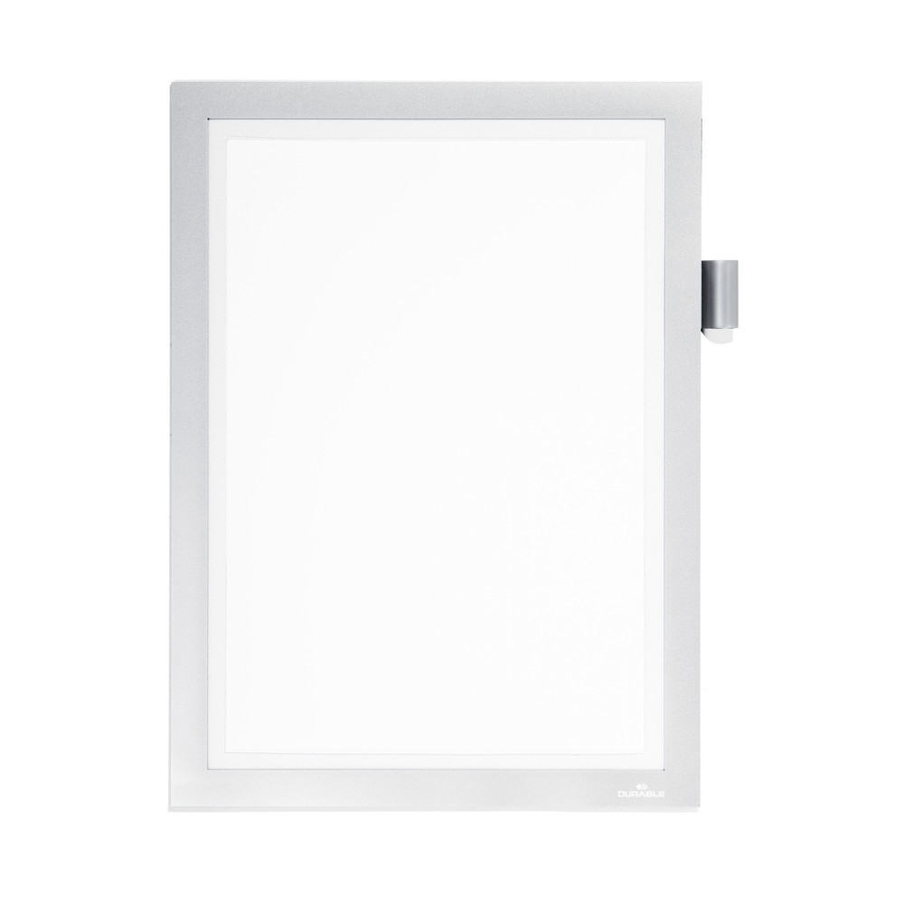 Produktabbildung Nr. 1: DURABLE Info-Rahmen DURAFRAME® NOTE A4, mit Magnetverschluss und Stifthalter, silber