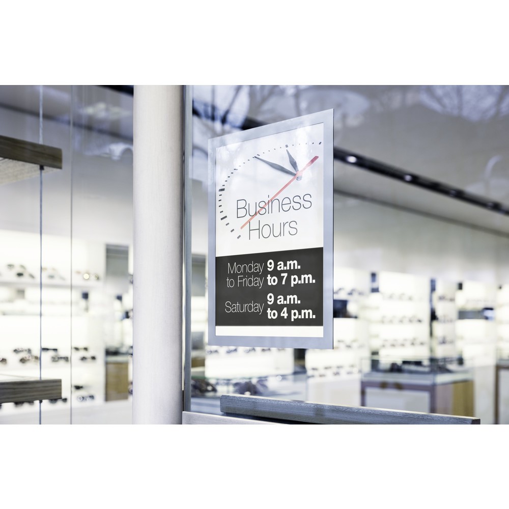 Produktabbildung Nr. 5: DURABLE Info-Rahmen DURAFRAME® SUN A4, Rahmen für Schaufenster, silber