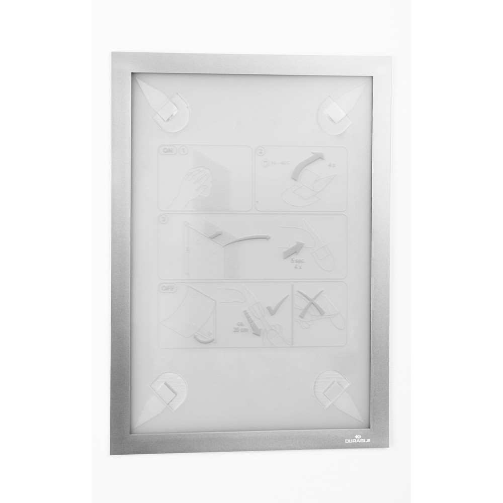 Produktabbildung Nr. 1: DURABLE DURAFRAME® WALLPAPER A4 10er, silber