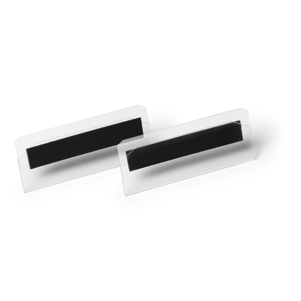 DURABLE Etikettentasche HARD COVER, magnetisch, 100 x 38 mm, 50 Stk/VE Produktabbildung: DURABLE Etikettentasche HARD COVER, magnetisch, 100 x 38 mm, 50 Stk/VE