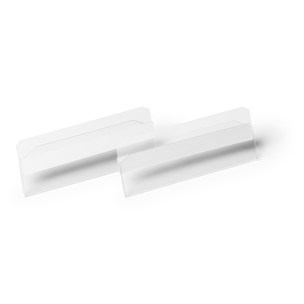 DURABLE Etikettentasche HARD COVER, selbstklebend, 100 x 38 mm, 50 Stk/VE Produktabbildung: DURABLE Etikettentasche HARD COVER, selbstklebend, 100 x 38 mm, 50 Stk/VE