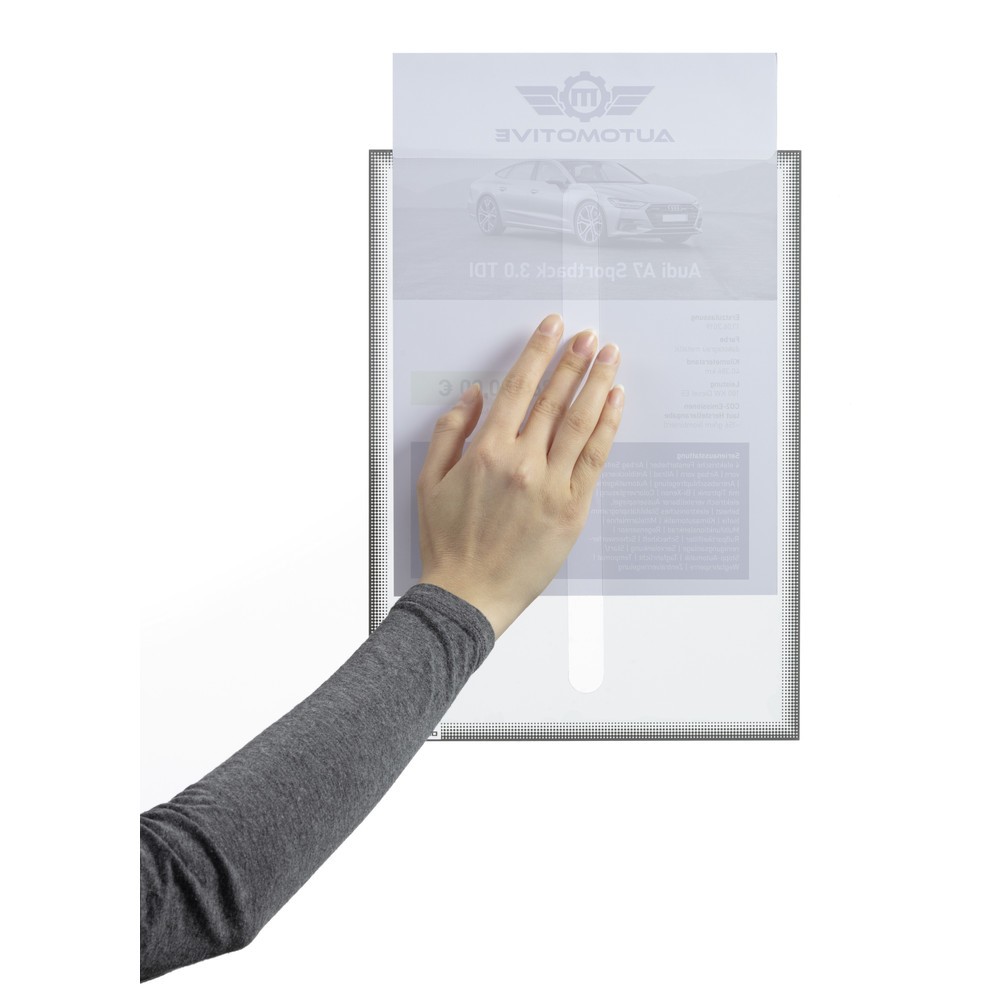 Produktabbildung Nr. 2: DURABLE Info-Tasche A4 statisch haftend 25er