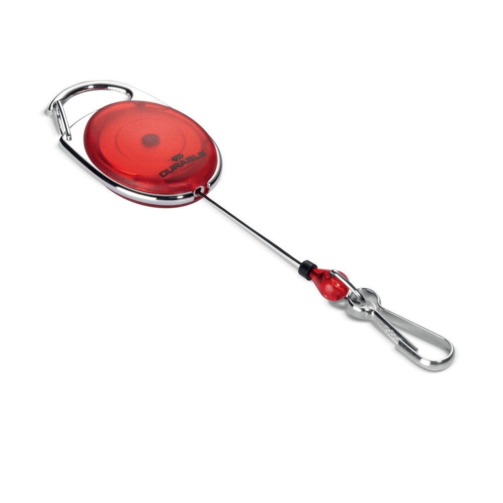 Produktabbildung: DURABLE JOJO STYLE MIT FEDERHAKEN 10 Stück, rot