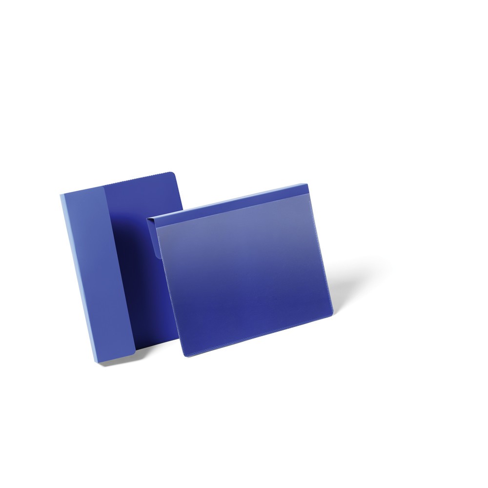 Produktabbildung: DURABLE Kennzeichnungstasche mit Falz A5 quer, blau