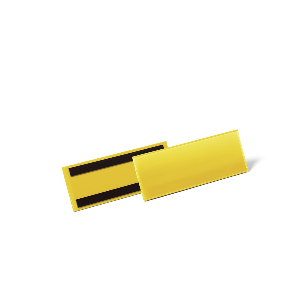 Produktabbildung: DURABLE Magnetische Etikettentasche 1/2 A5 quer, gelb