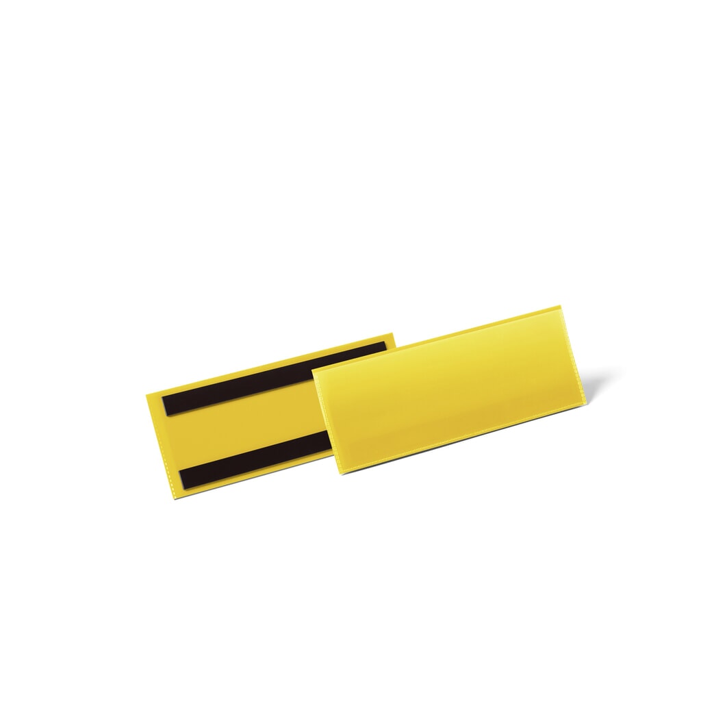 Produktabbildung Nr. 1: DURABLE Magnetische Etikettentasche 1/2 A5 quer, gelb