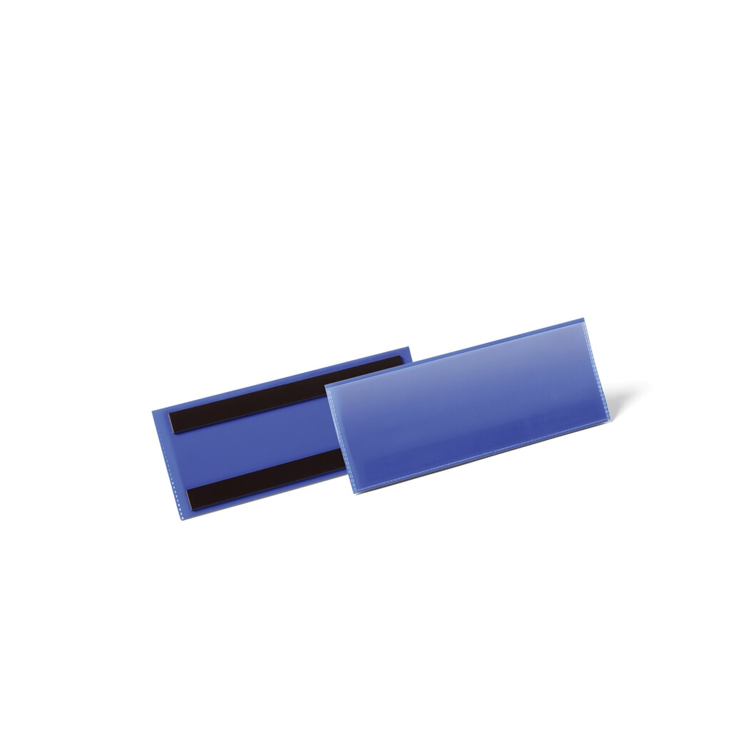 DURABLE Magnetische Etikettentasche 1/2 A5 quer, blau Produktabbildung: DURABLE Magnetische Etikettentasche 1/2 A5 quer, blau