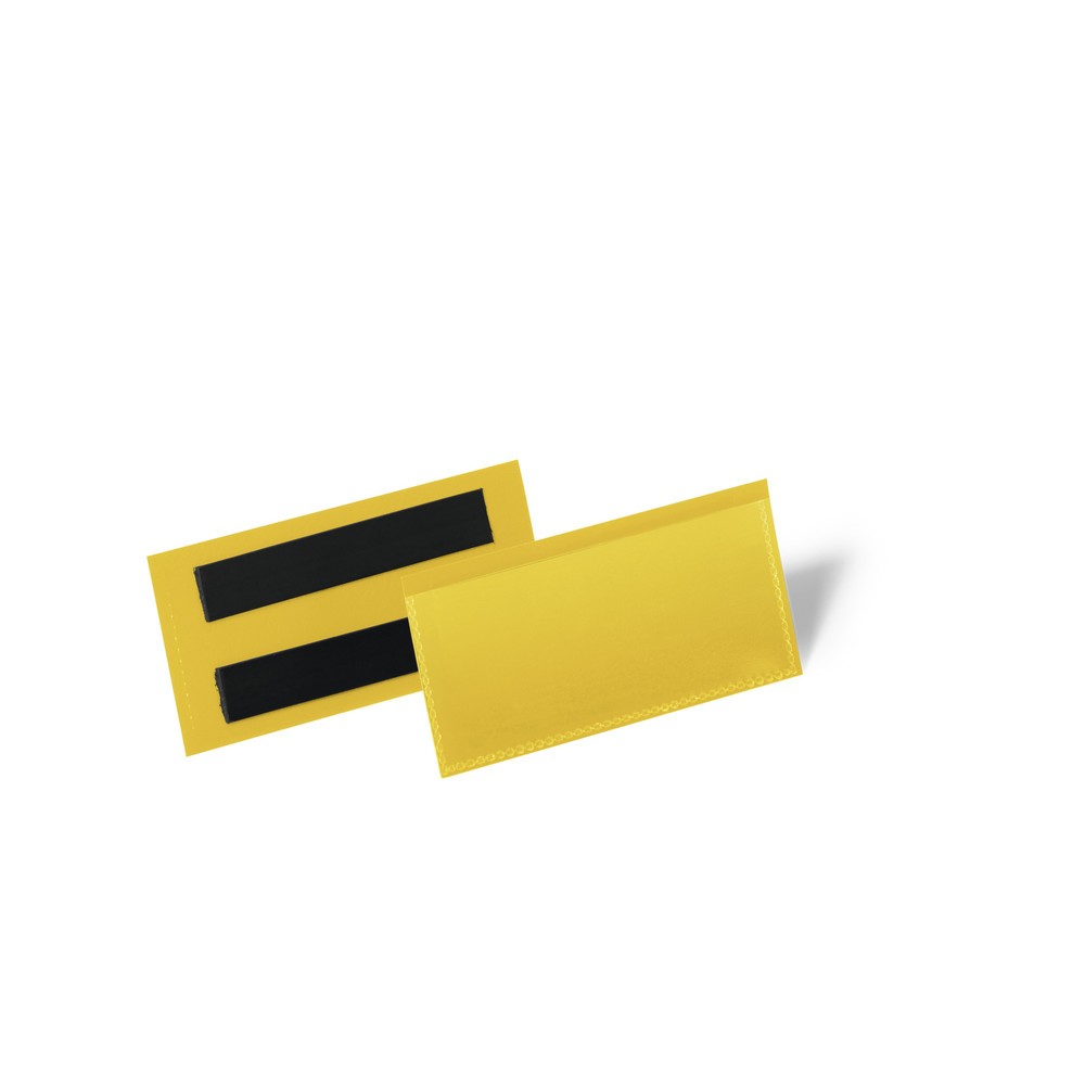 Produktabbildung Nr. 1: DURABLE Magnetische Etikettentasche 100 x 38 mm, gelb