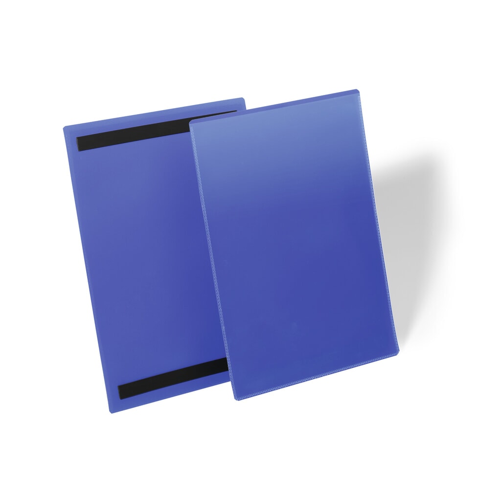 DURABEL Magnetische Kennzeichnungstasche A4 hoch, dunkelblau Produktabbildung: DURABEL Magnetische Kennzeichnungstasche A4 hoch, dunkelblau