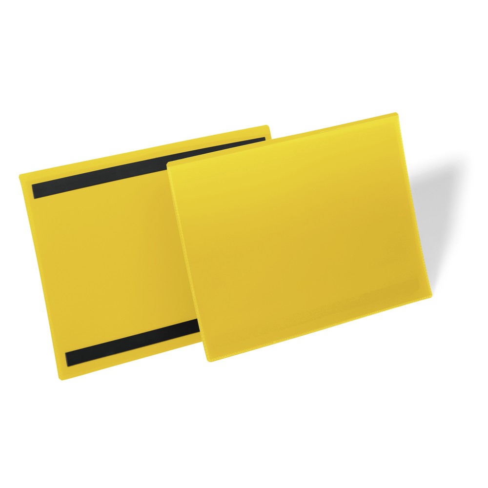 Produktabbildung: DURABLE Magnetische Kennzeichnungstasche A4 quer, gelb