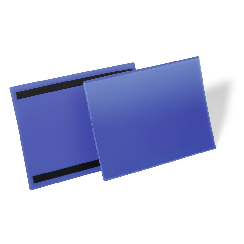 Produktabbildung: DURABLE Magnetische Kennzeichnungstasche A4 quer, dunkelblau