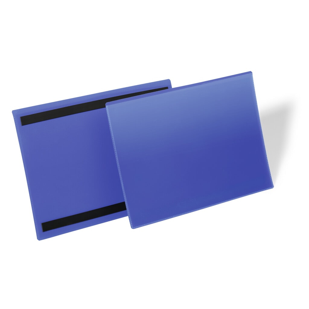 Produktabbildung: DURABLE Magnetische Kennzeichnungstasche A4 quer, dunkelblau