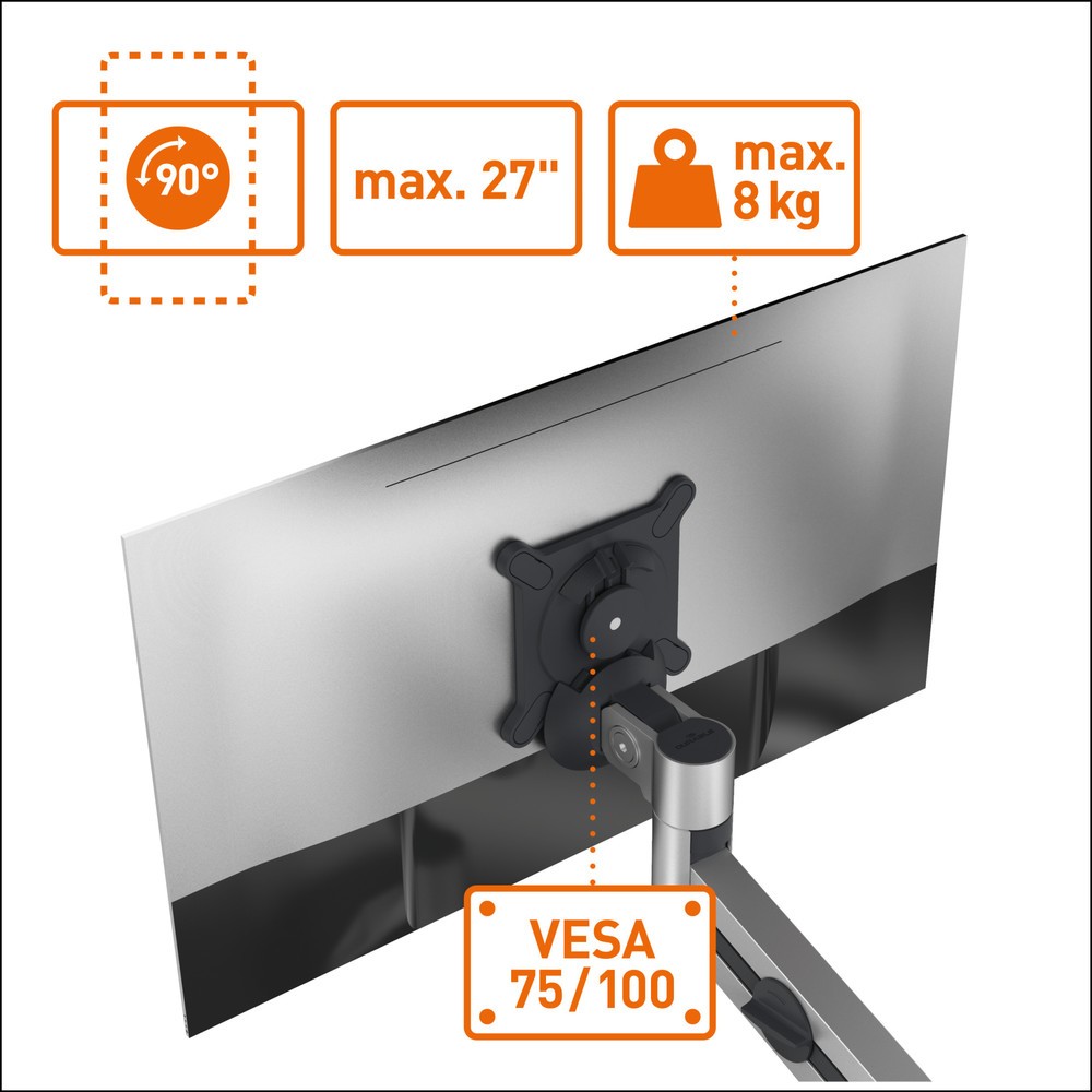 Produktabbildung Nr. 3: DURABLE Monitor Halt. mit Arm für 1 Monitor,TK