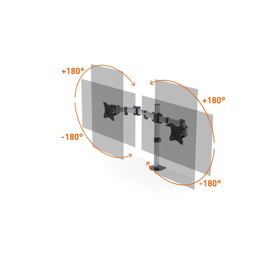 Produktabbildung Nr. 5: DURABLE Monitor-Halterung SELECT für 2 Monitore, Tischbefestigung