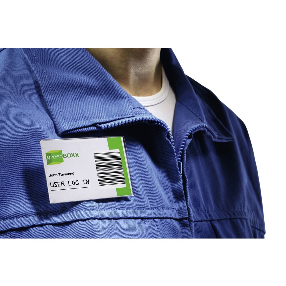 Produktabbildung: DURABLE Namensschild mit Kombiklemme 54 x 90 mm 100 Stück