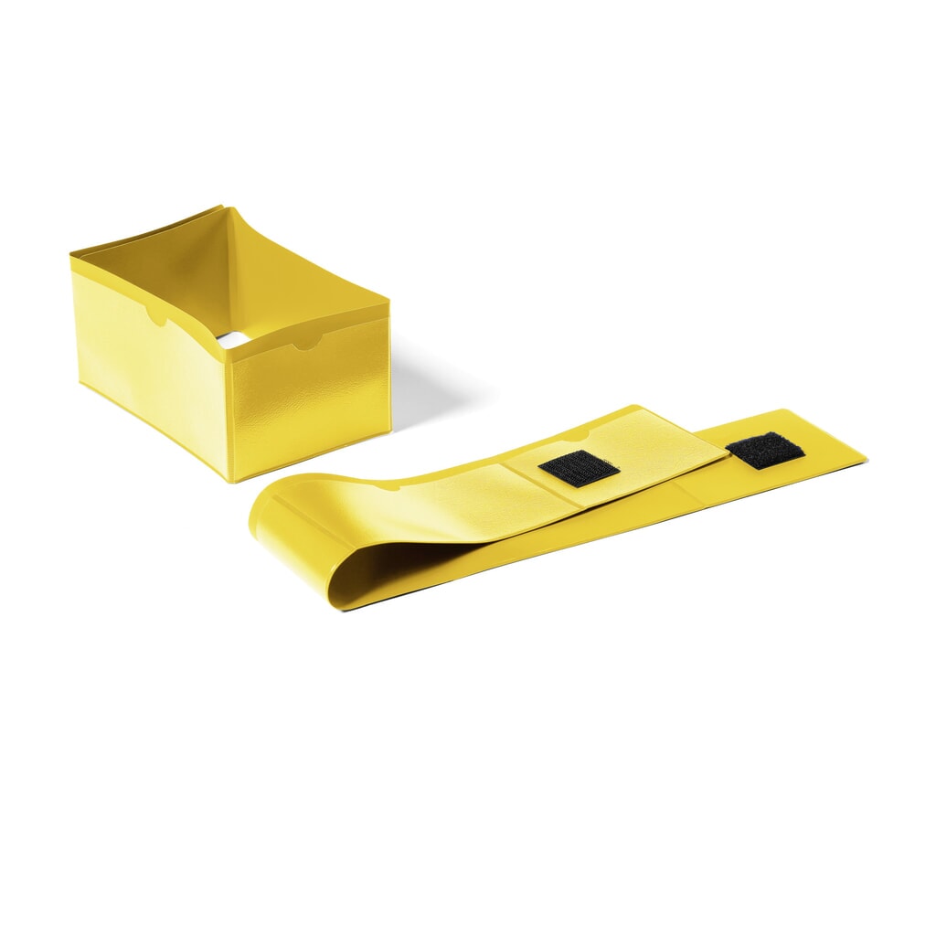 Produktabbildung: DURABLE Palettenfußbanderole 140x65mm, gelb