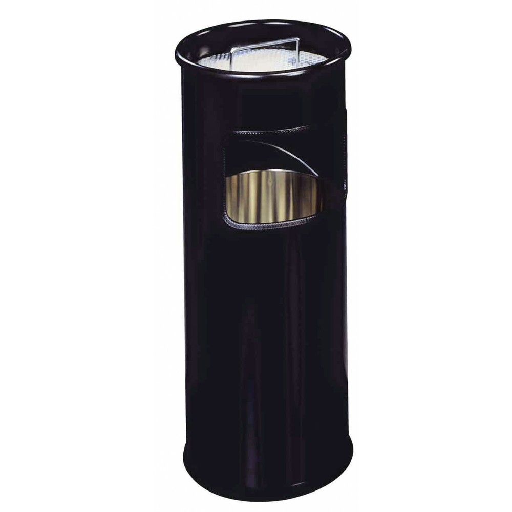 Produktabbildung: DURABLE Papierkorb Metall mit Ascher rund, schwarz
