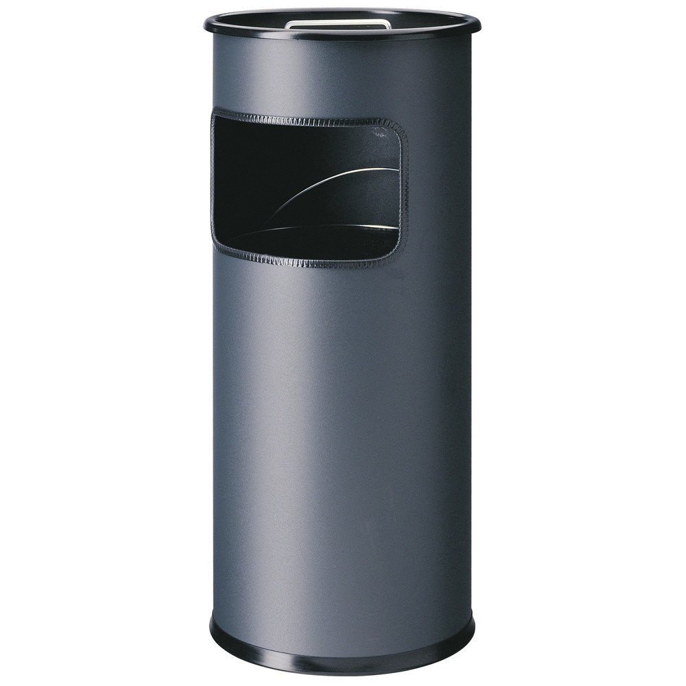 Produktabbildung: DURABLE Papierkorb Metall mit Ascher rund, anthrazit