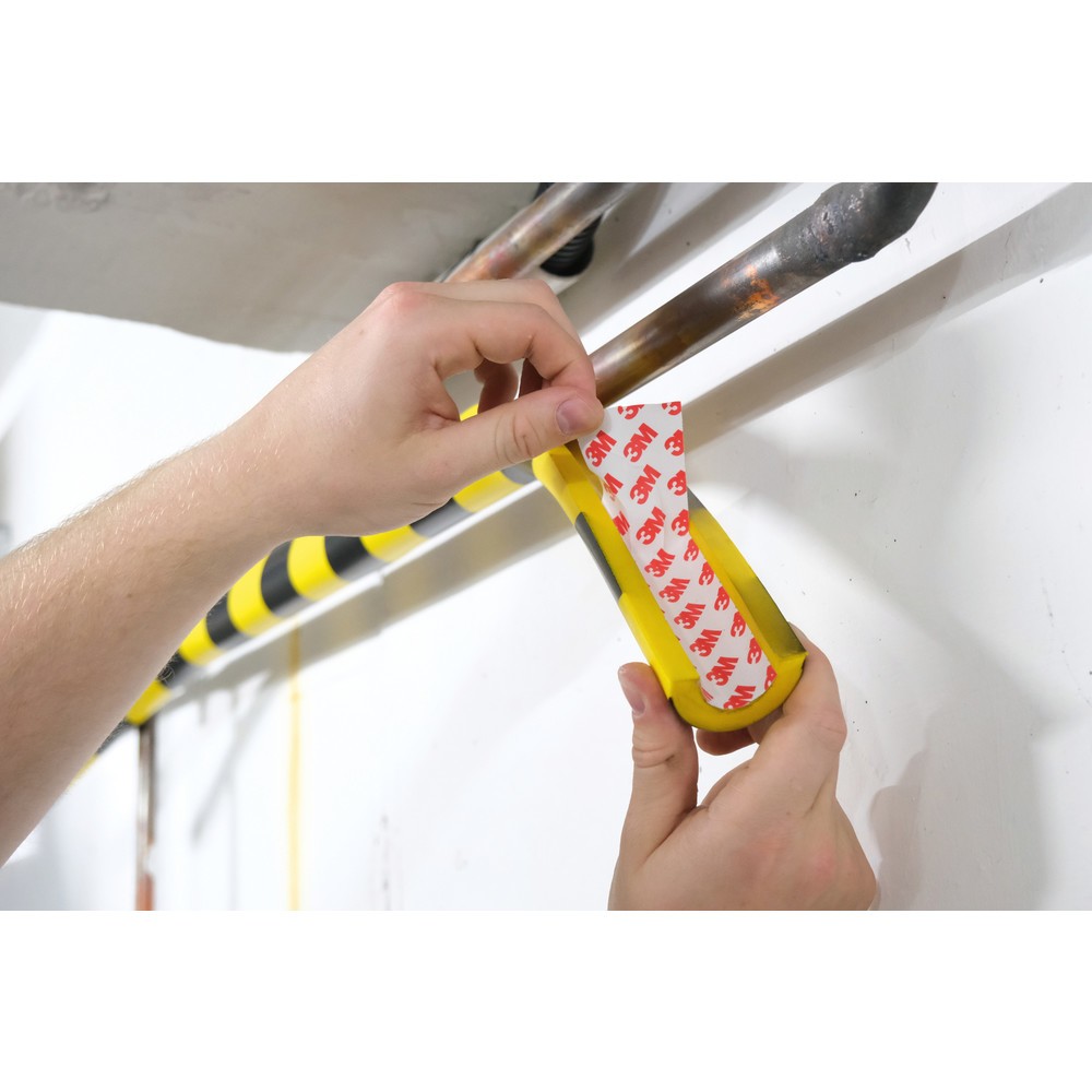 Produktabbildung Nr. 3: DURABLE Prallschutz für Rohre P30, halbkreisförmig, selbstklebend, 30 mm Ø, Länge 1 m