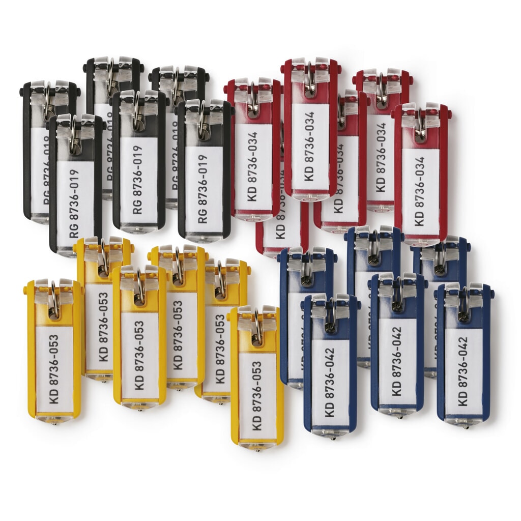 Produktabbildung: DURABLE Schlüsselanhänger KEY CLIP Großverpackung, 1 BTL à 24 Stk