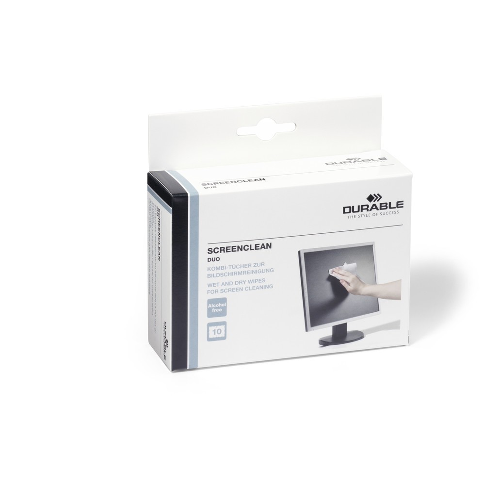 Produktabbildung: DURABLE SCREENCLEAN DUO 400er SET