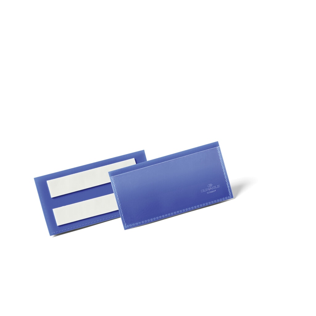 DURABLE Selbstklebende Etikettentasche 100 x 38 mm Produktabbildung: DURABLE Selbstklebende Etikettentasche 100 x 38 mm