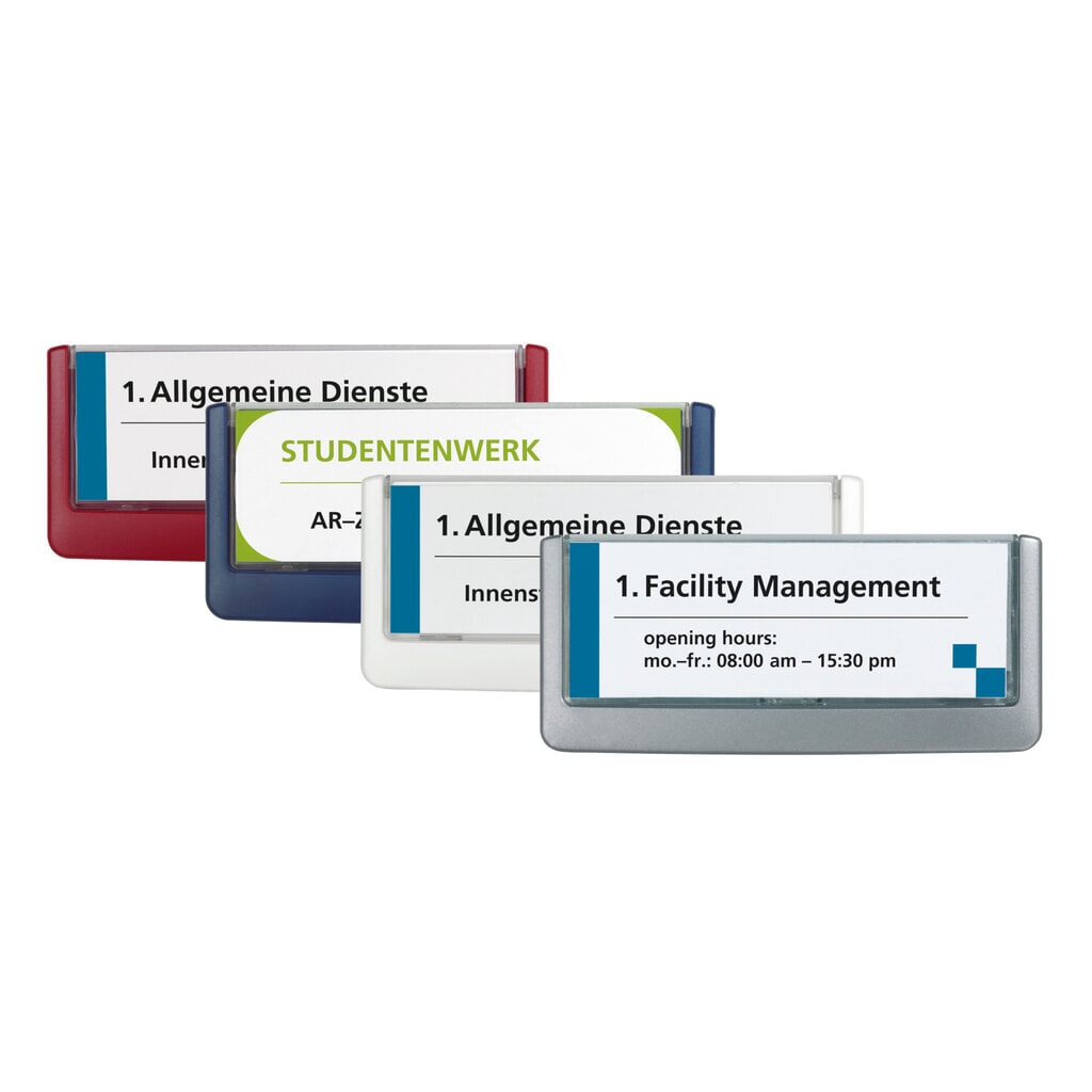 DURABLE Türschild Click Sign, HxB 52,5 x 149 mm, weiß Produktabbildung: DURABLE Türschild Click Sign, HxB 52,5 x 149 mm, weiß