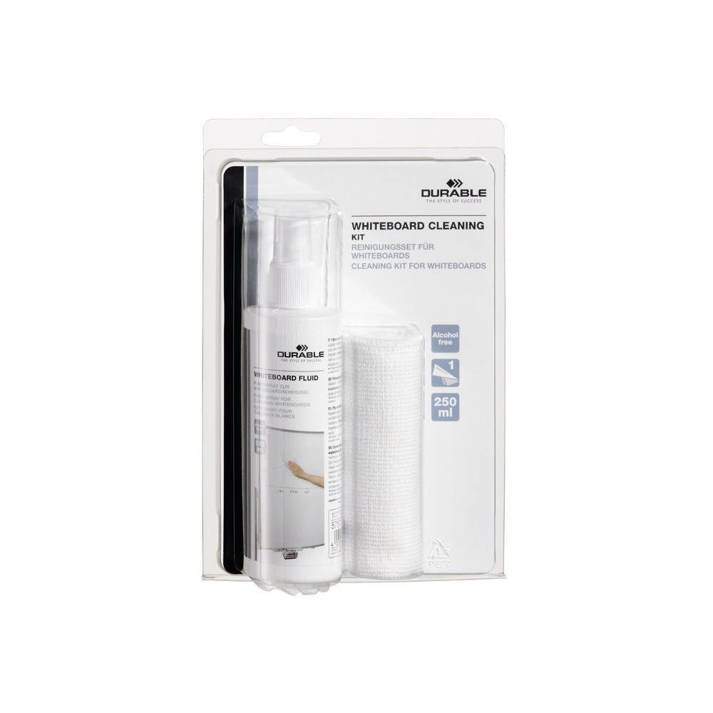 Produktabbildung: DURABLE WHITEBOARD CLEANING KIT 20er SET