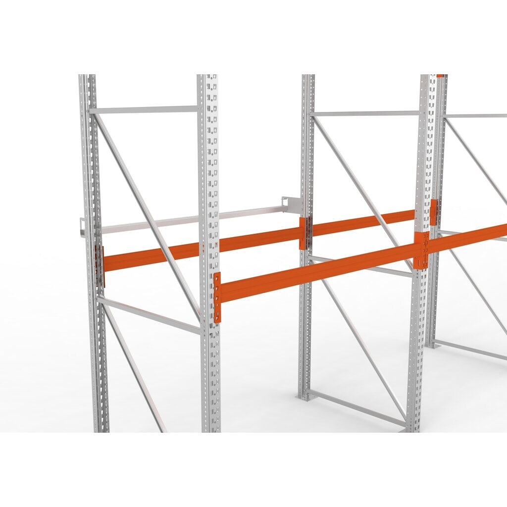 Durchschubsicherung für META Palettenregal MULTIPAL, Länge 2.700 mm Produktabbildung: Durchschubsicherung für META Palettenregal MULTIPAL, Länge 2.700 mm