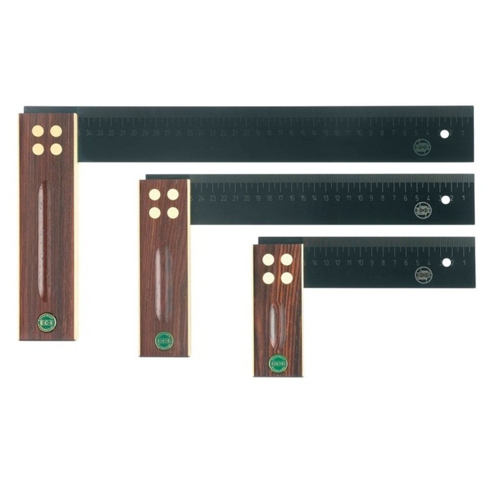 Produktabbildung: ECE Winkel Schenkel-L.250mm gelaserte mm-Skala Palisanderholz