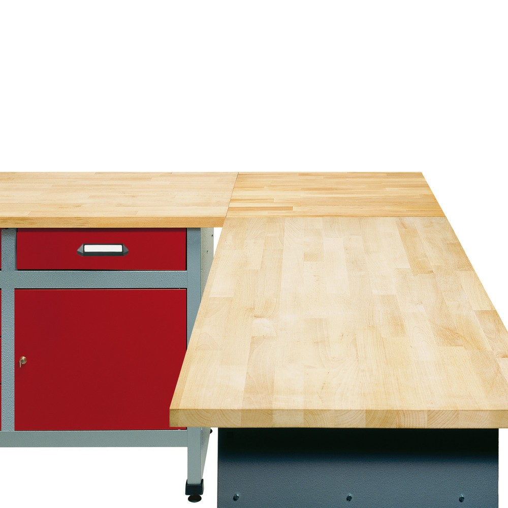 Produktabbildung: Eck-/Verbindungselement für Werkbank, BxT 600 x 600 mm, TK 300 kg