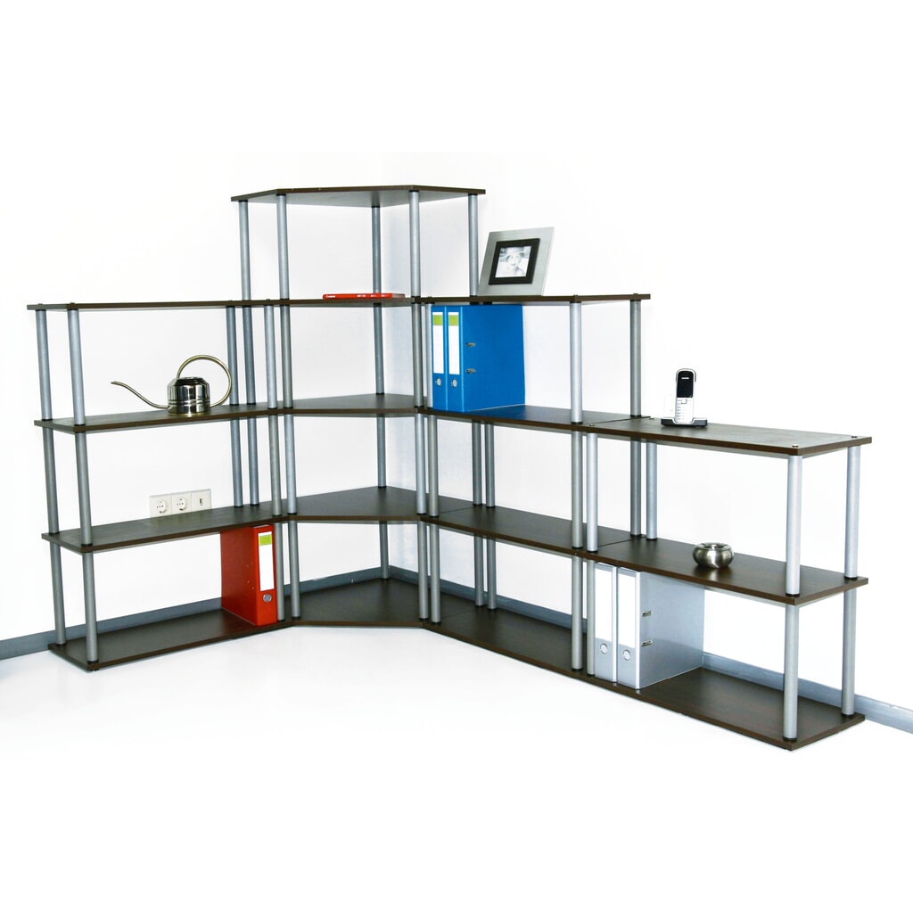 Produktabbildung: Eckregal OFFICE, 2 Böden