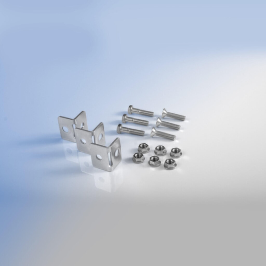 TROAX® Eckverbinder-Zubehör für Gitter-Trennwandsystem, für Maschinen-Schutzgitter Produktabbildung: TROAX® Eckverbinder-Zubehör für Gitter-Trennwandsystem, für Maschinen-Schutzgitter