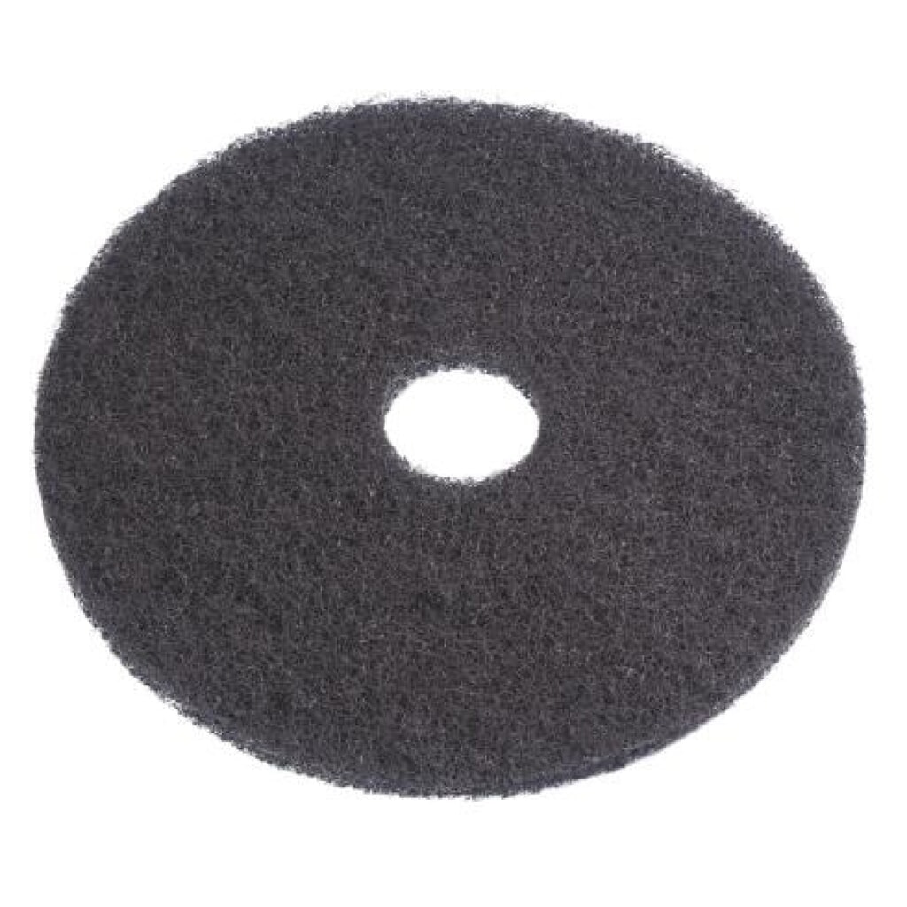 Nilfisk ® Eco Pad 17" , Durchmesser 432 mm, Pack à 5 Stück, schwarz Produktabbildung: Nilfisk ® Eco Pad 17" , Durchmesser 432 mm, Pack à 5 Stück, schwarz