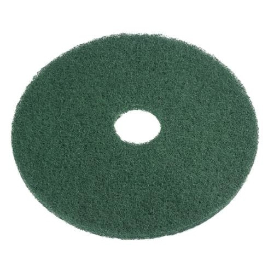 Produktabbildung: Nilfisk ® Eco Pad 17" , Durchmesser 432 mm, Pack à 5 Stück, grün