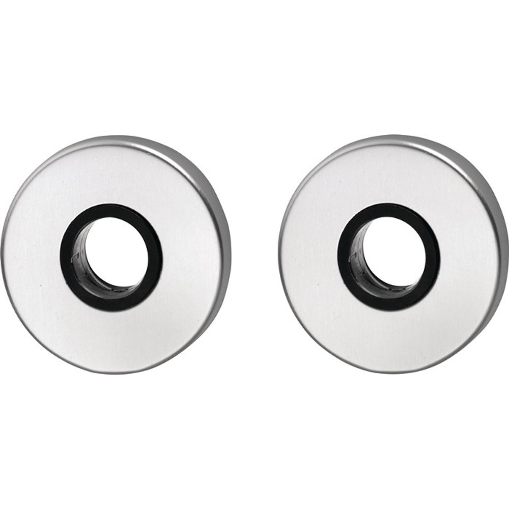 Produktabbildung: EDI Drückerrosette 051, Schildstärke 8 mm Drückerloch, Edelstahl F00, rund