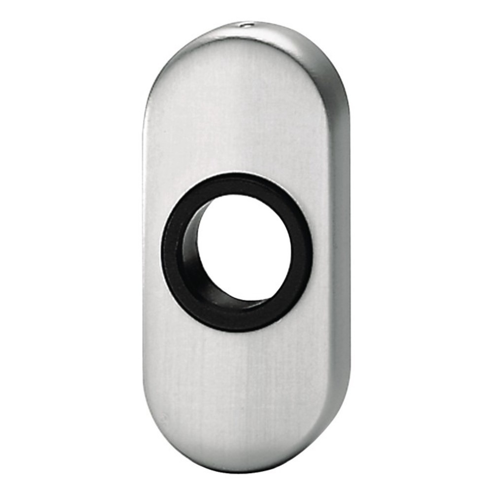 Produktabbildung: EDI Drückerrosette 2033/0000, Schildstärke 14,5 mm rund, Aluminium F1, oval