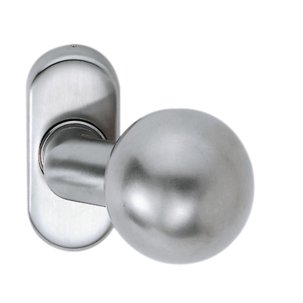 Produktabbildung: EDI Profiltür-Knopf 2033/4010, Material Aluminium F1, fest/drehbar