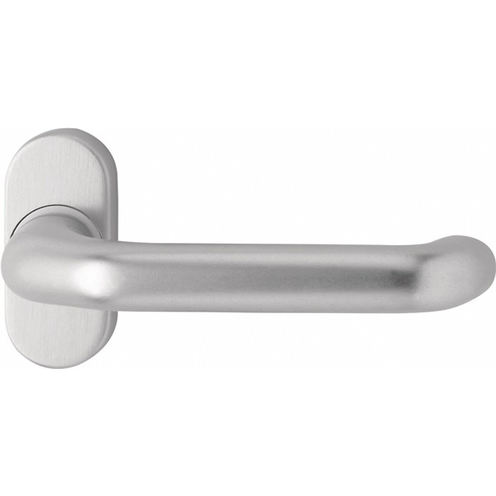 Produktabbildung: EDI Profiltürdrückerlochteil 1300/2033, oval 8 mm, Aluminium F12, gekröpft