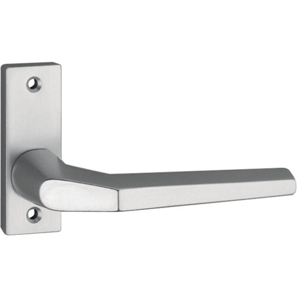 Produktabbildung: EDI Profiltürdrückerlochteil 1390/0800, käntig 8 mm, Aluminium F1, gekröpft
