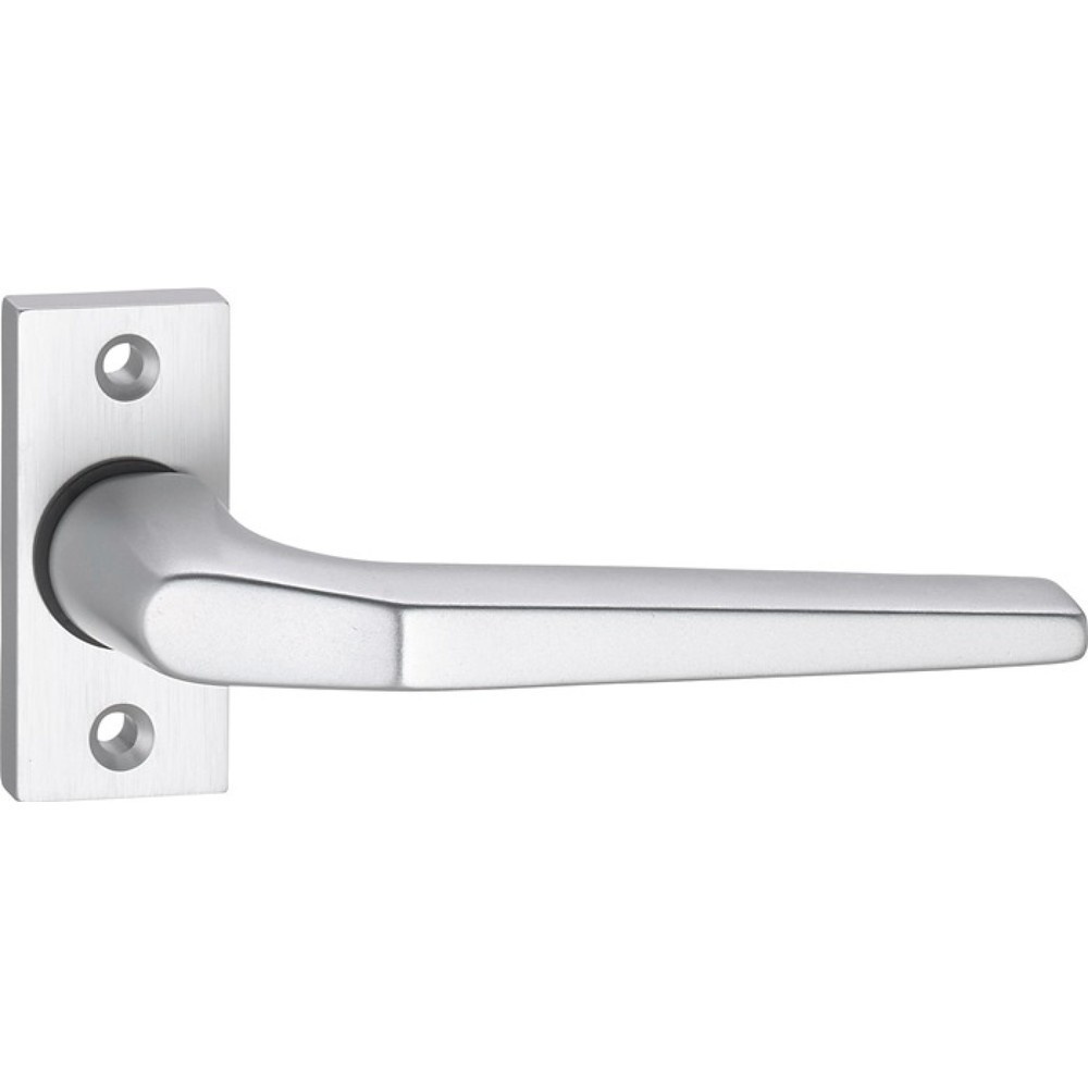 Produktabbildung: EDI Profiltürdrückerlochteil 3314/0000, käntig 8 mm, Aluminium F1, gekröpft