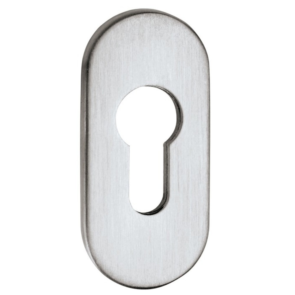 Produktabbildung: EDI Schlüsselrosette 0811/6003, Schildstärke 6 mm PZ, Aluminium F12, oval