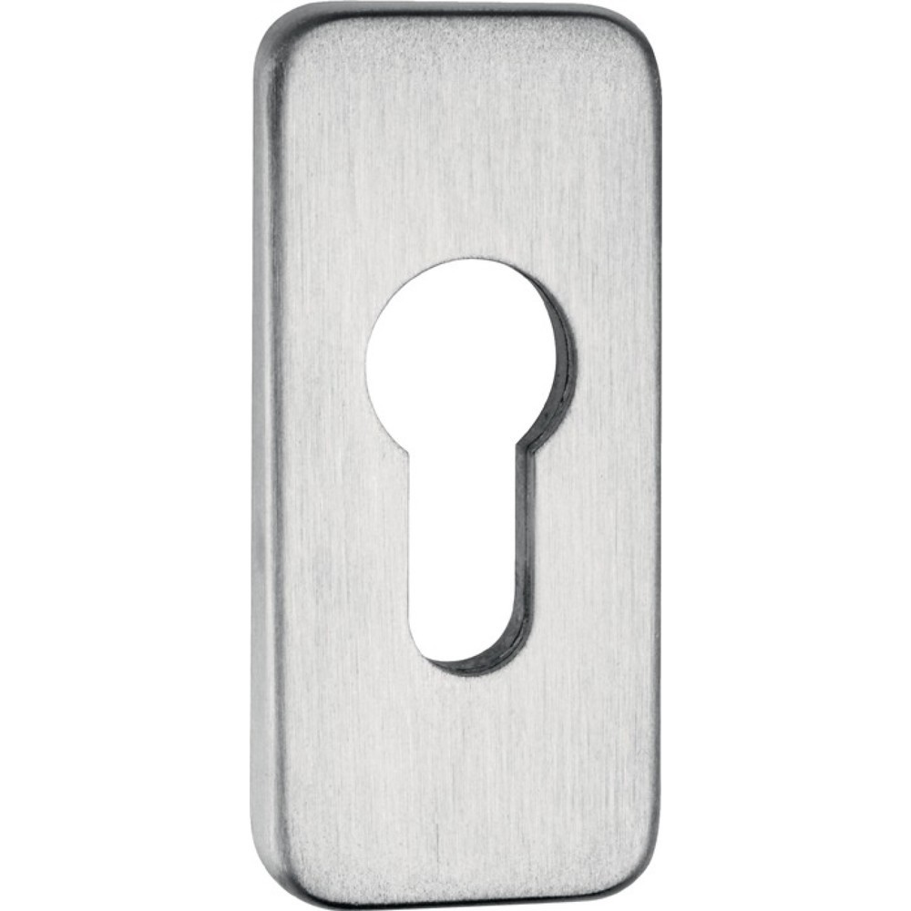 Produktabbildung: EDI Schlüsselrosette 0812/6003, Schildstärke 6 mm PZ, Aluminium F1, käntig