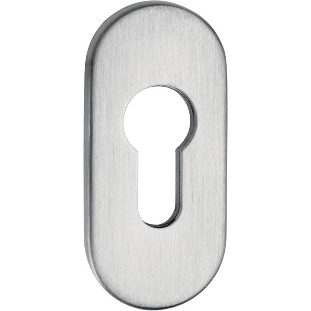 Produktabbildung: EDI Schlüsselrosette 0813/6003, Schildstärke 6 mm PZ, Edelstahl EST, oval